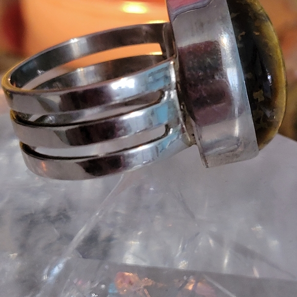 Tiger Eye .925 Ring Size 7 - Picture 2 of 6